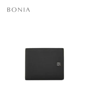 Bonia Black Kar Short Lift Flap Wallet