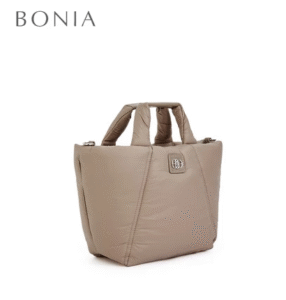 bonia walnut plume tote bag