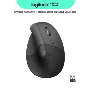 Logitech Lift Vertical Ergonomic Mouse, Wireless